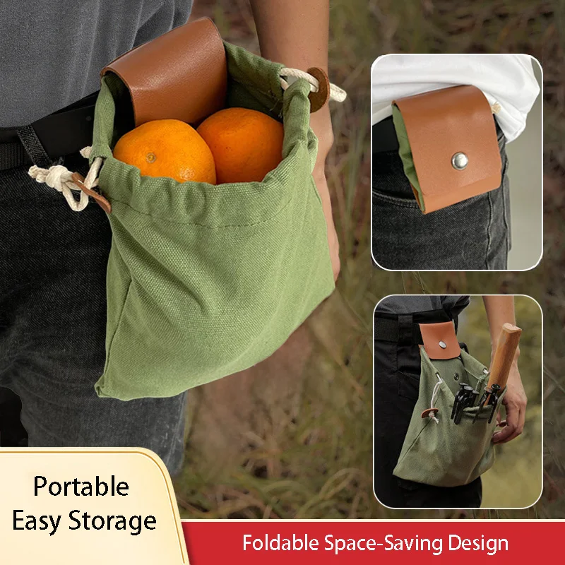 Gardening Tools Organiser - 캔버스 수확 가방 야외 수확 가방