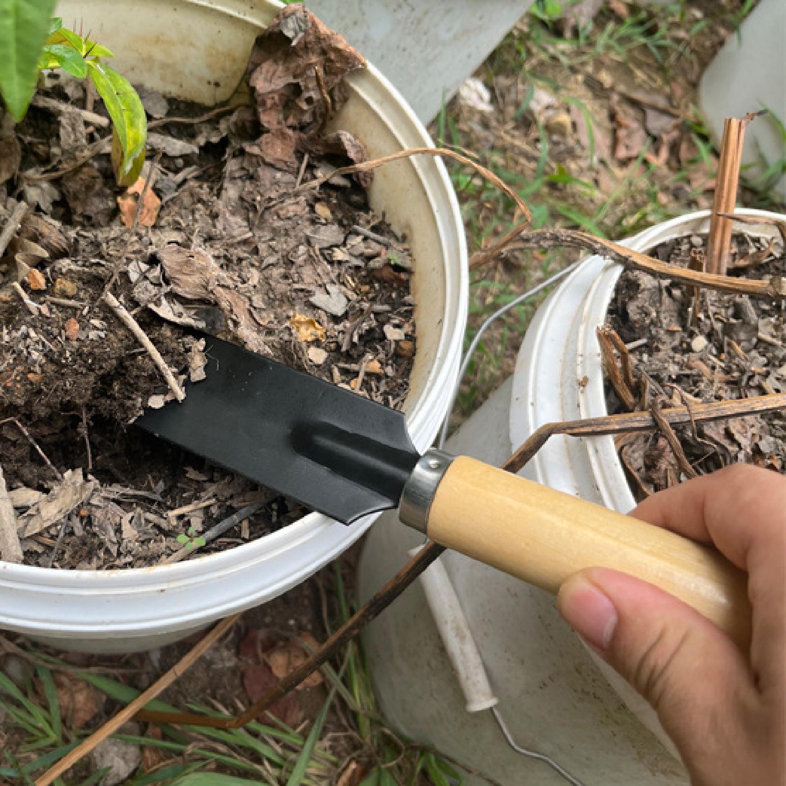 Gardening Tools Trowel - 작은 정원용 삽, 목재 손잡이 다기능