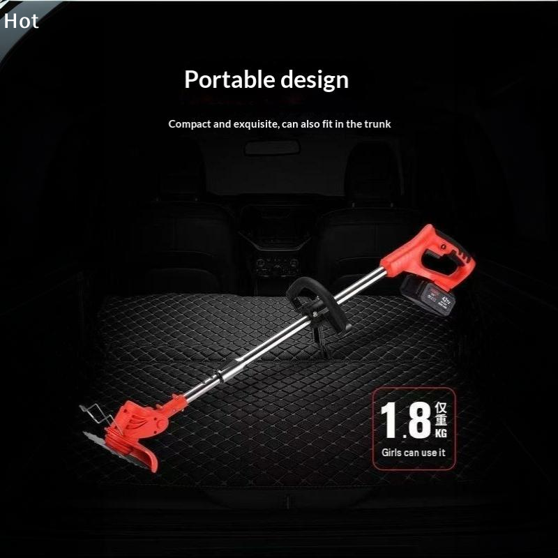 새로운 무선 휴대용 전기 잔디 트리머, 조절 가능한 잔 - Gardening Tools Lawn Mower 리뷰 및 가격