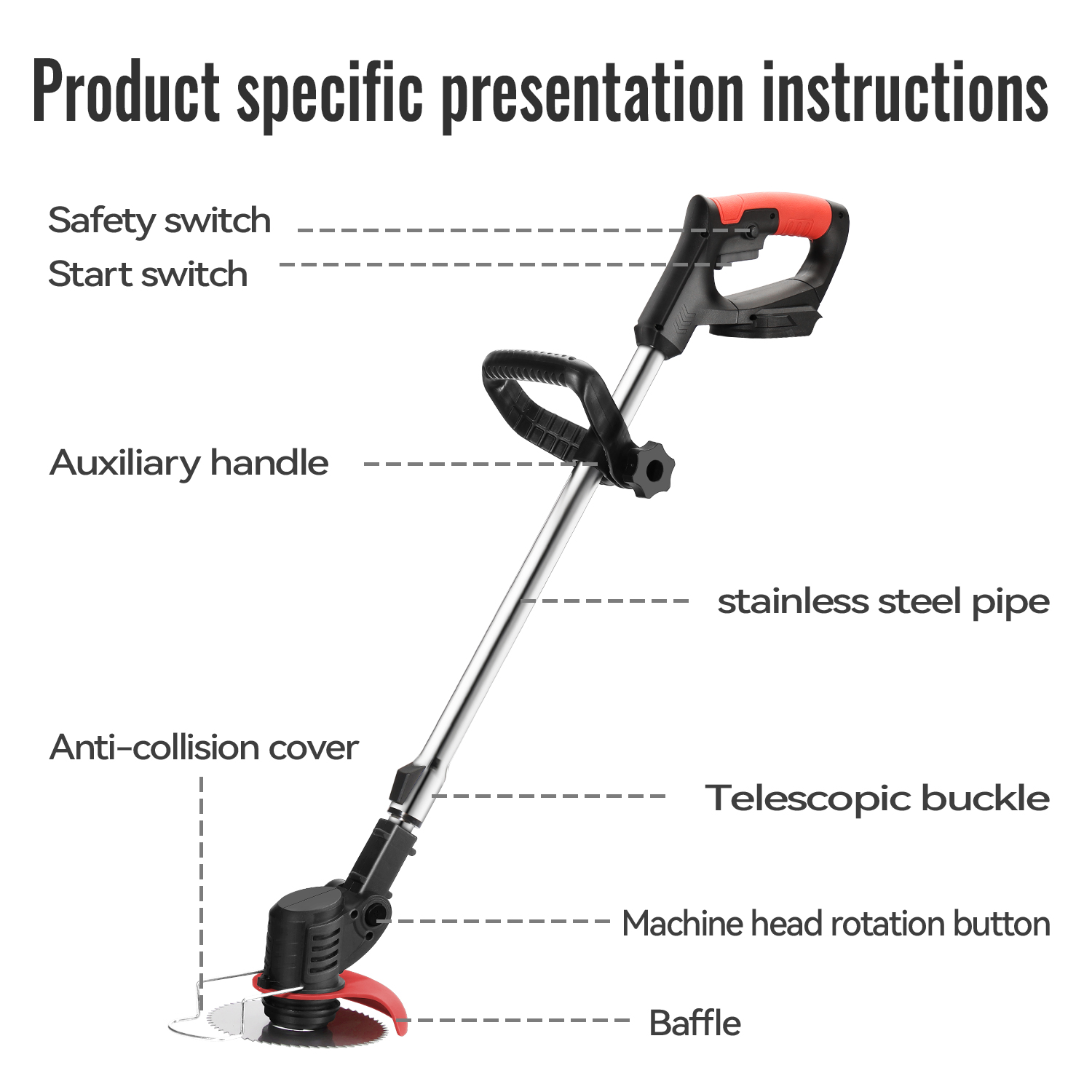 리튬 전기 잔디 트리머 무선 잔디깎이 바퀴 포함 휴대용 - Gardening Tools Lawn Mower 리뷰 및 가격
