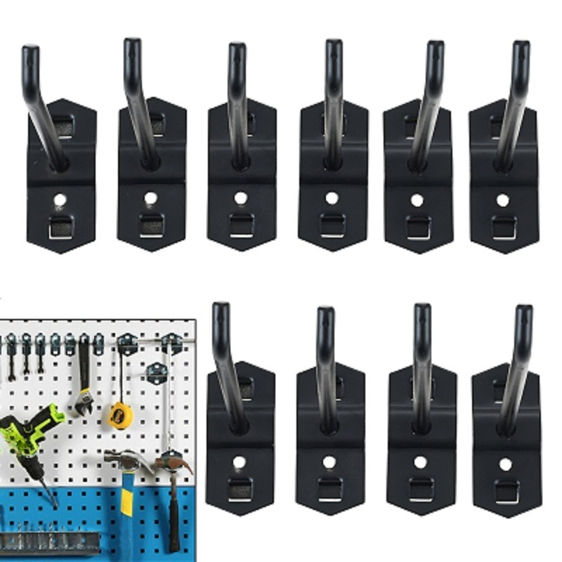 10개/세트 50mm 블랙홀 보드 훅 스틸 주방/정원/ - Gardening Tools Organiser 리뷰 및 가격