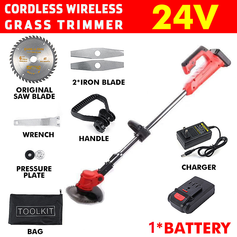 고출력 충전식 리튬 무선 전기 잔디 트리머 정원 손질  - Gardening Tools Lawn Mower 리뷰 및 가격