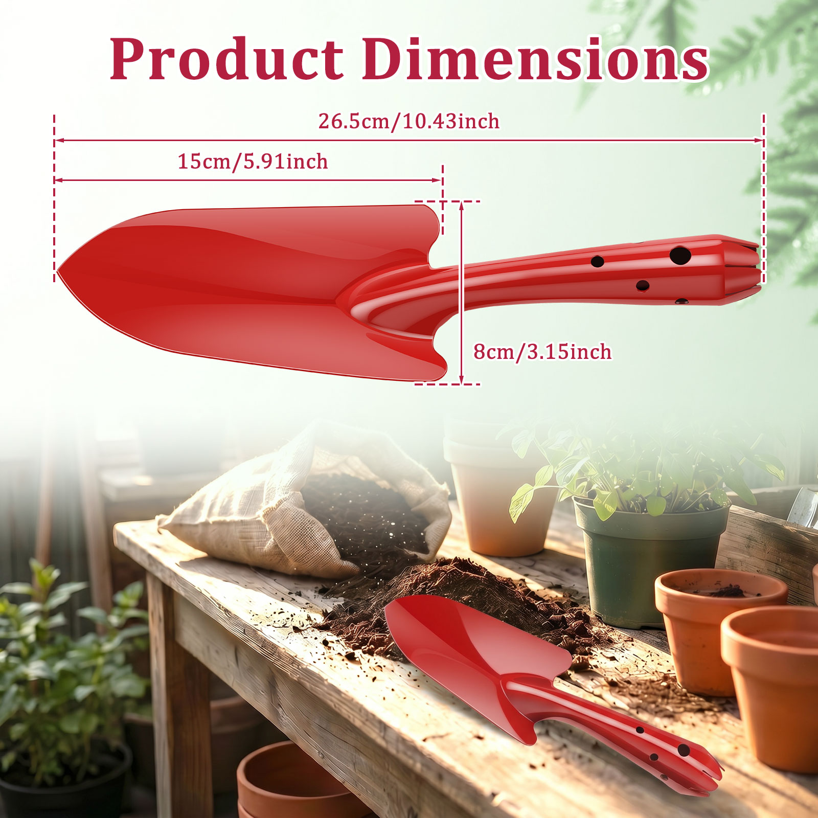 정원용 삽 녹 방지 금속 정원용 손삽 작은 원예 도구  - Gardening Tools Trowel 리뷰 및 가격