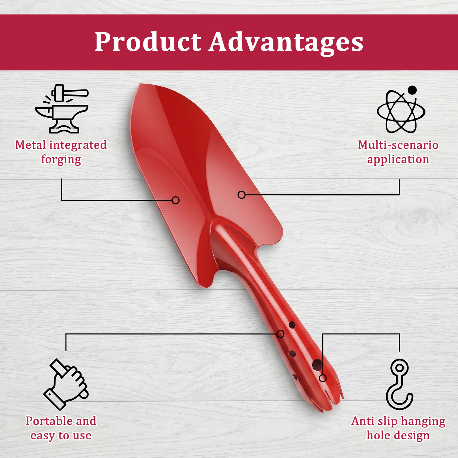 정원용 삽 녹 방지 금속 정원용 손삽 작은 원예 도구  - Gardening Tools Trowel 리뷰 및 가격