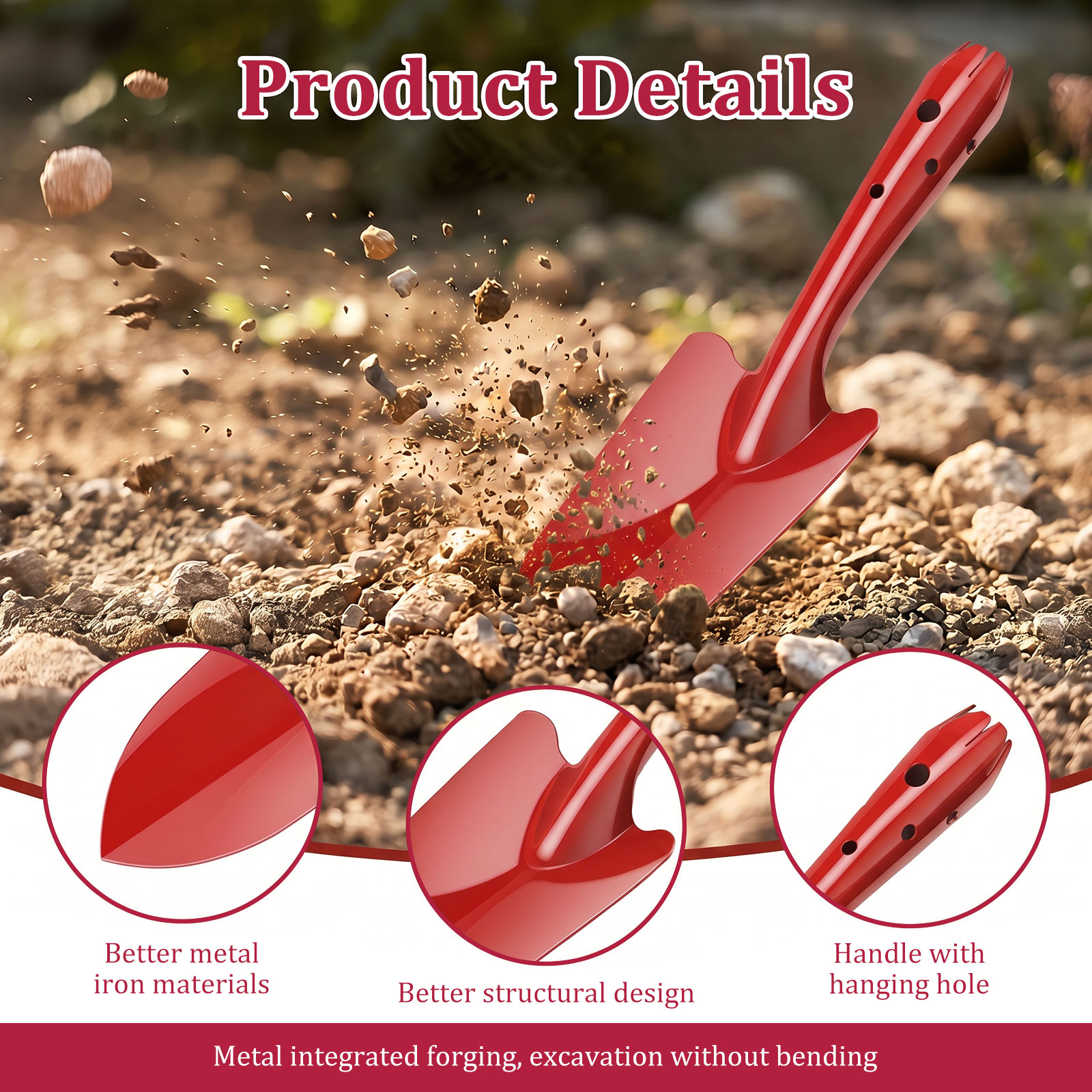 정원용 삽 녹 방지 금속 정원용 손삽 작은 원예 도구  - Gardening Tools Trowel 리뷰 및 가격