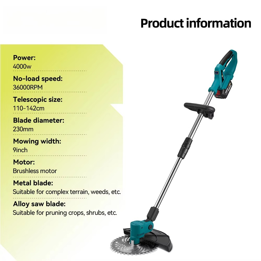 4000W 전기 잔디깎이, 잔디 절단용, 20000mA - Gardening Tools Lawn Mower 리뷰 및 가격