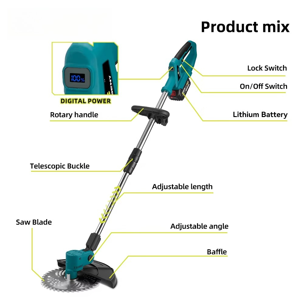 4000W 전기 잔디깎이, 잔디 절단용, 20000mA - Gardening Tools Lawn Mower 리뷰 및 가격