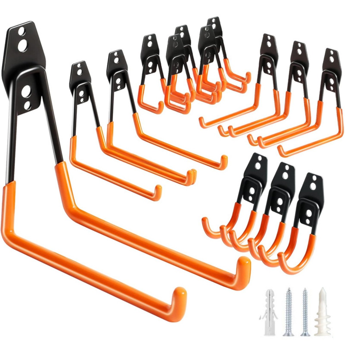헤비 듀티 벽걸이형 금속 차고 걸이, 구멍 뚫기 필요, - Gardening Tools Organiser 리뷰 및 가격