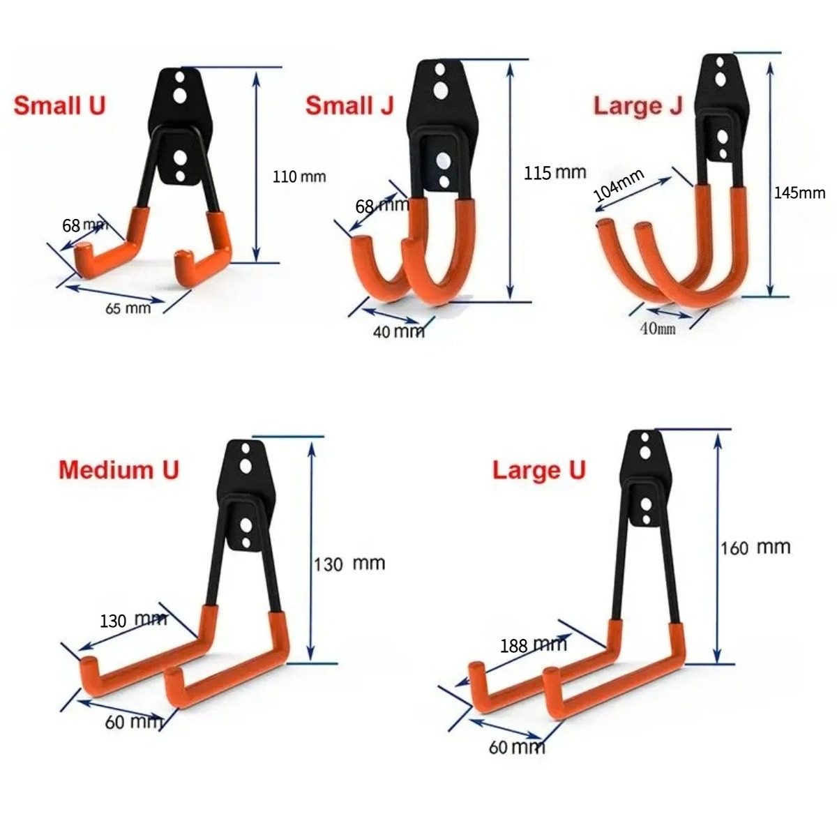 헤비 듀티 벽걸이형 금속 차고 걸이, 구멍 뚫기 필요, - Gardening Tools Organiser 리뷰 및 가격