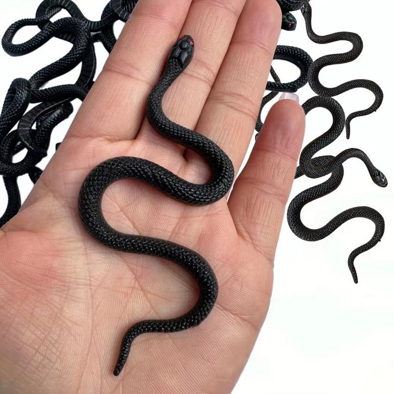 미니 인공 시뮬레이션 뱀 검은 고무 가짜 뱀 홈 장식  - Gardening Tools Toys 리뷰 및 가격