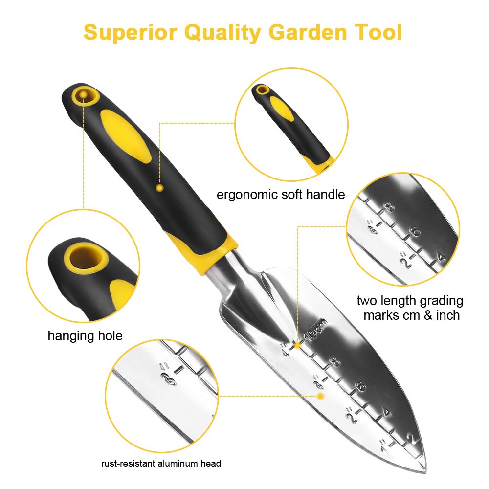 정원 도구 손 흙손, 갈퀴, 경운기, 인체 공학적 손잡 - Gardening Tools Trowel 리뷰 및 가격
