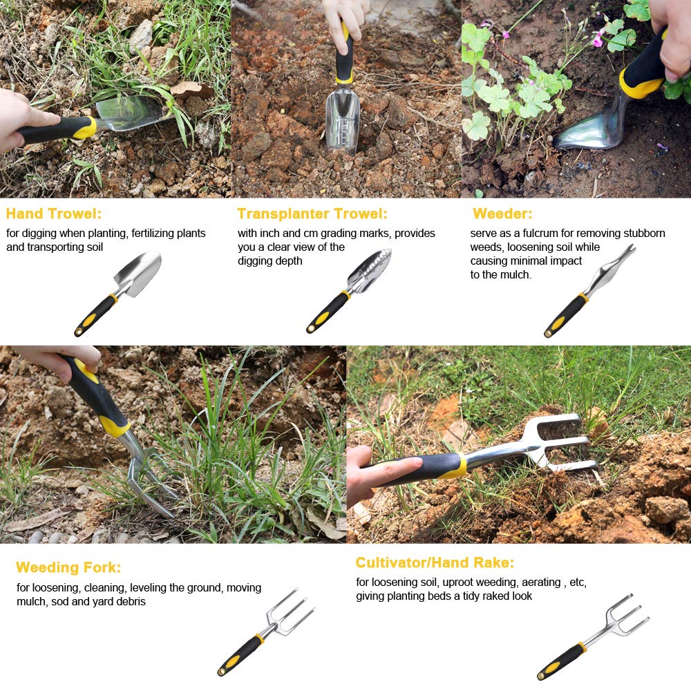 정원 도구 손 흙손, 갈퀴, 경운기, 인체 공학적 손잡 - Gardening Tools Trowel 리뷰 및 가격