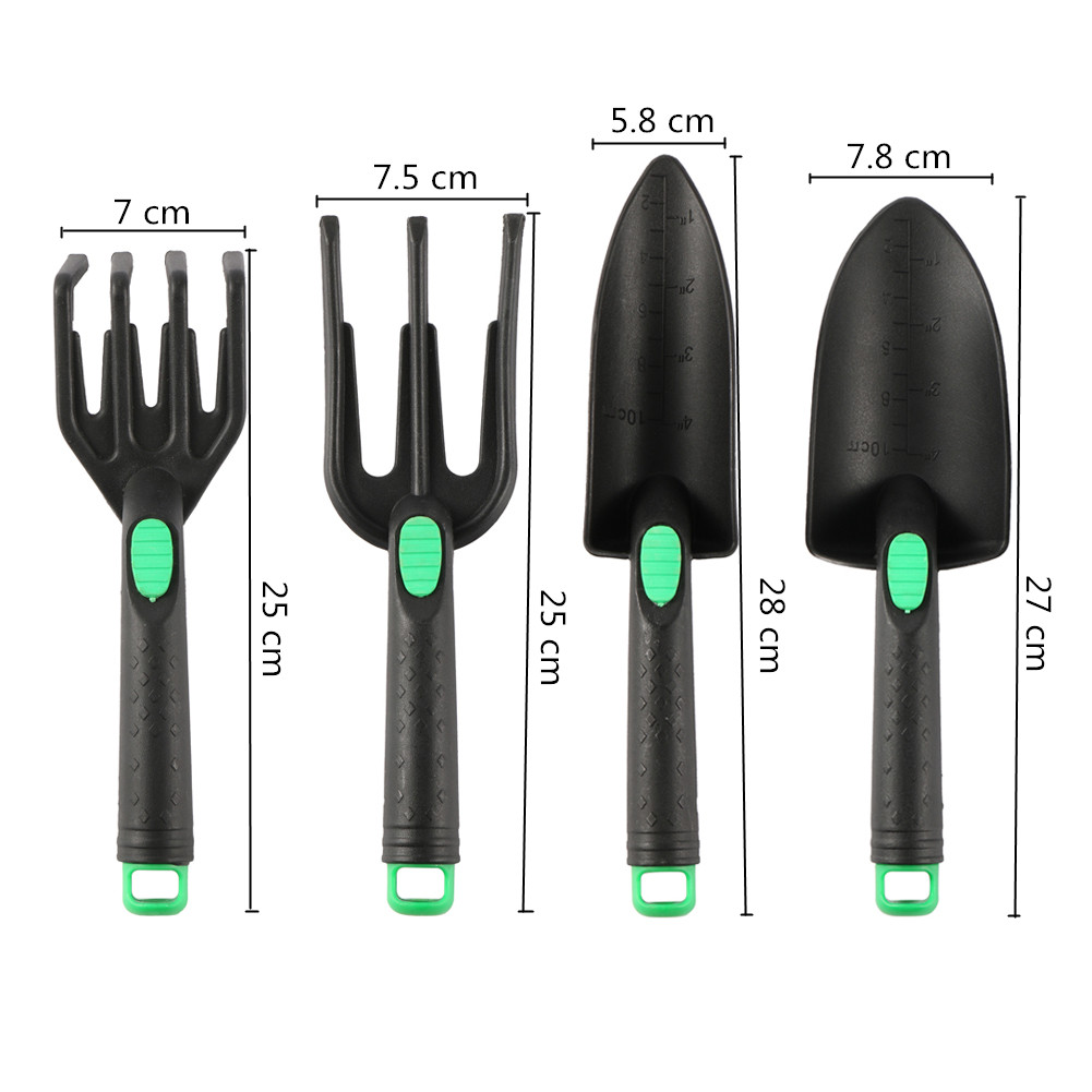 4개 정원 삽 도구 세트 흙 풀기 갈퀴 끝 둥근 삽 묘 - Gardening Tools Trowel 리뷰 및 가격